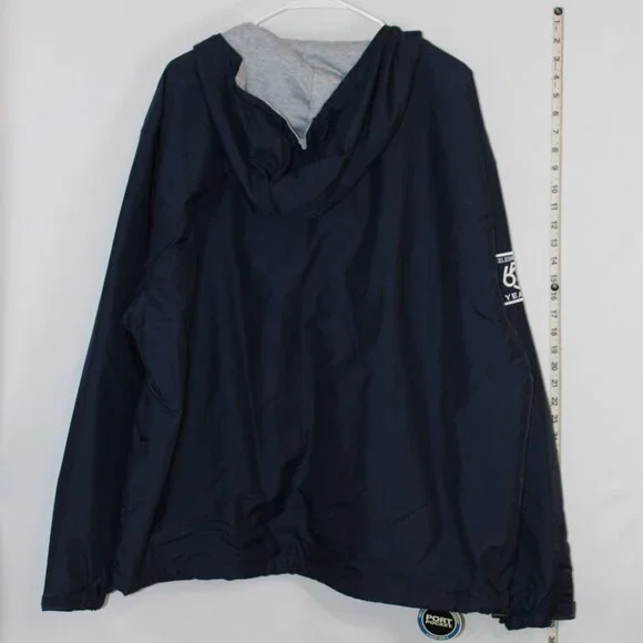 Port Authority BNWT Aflac 65 Years blue insulated windbreaker hooded jacket‎ XL